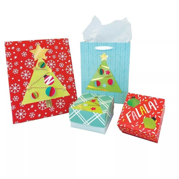 Paper Riot Co. Christmas Tree Decorative Wall Art Santa Gift Craft Book Set 2 - Picture 3 of 8